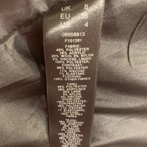 ASOS Polka Dot Coat Size 4 - Picture 5 of 8